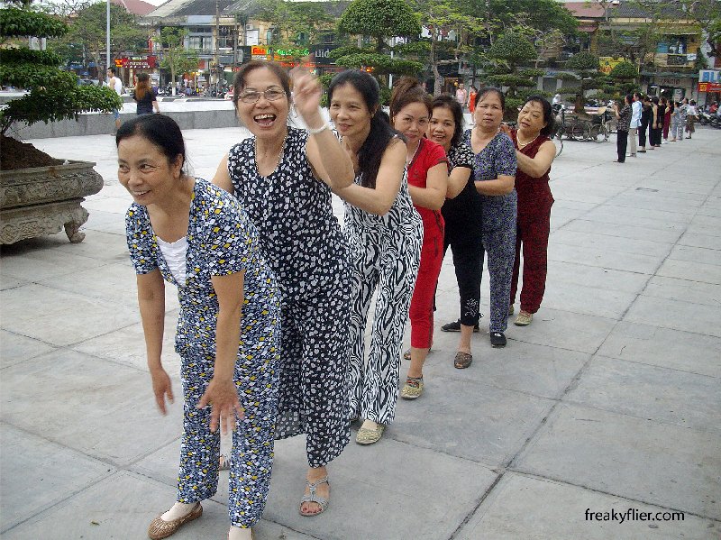 Exercising in Hai Phong