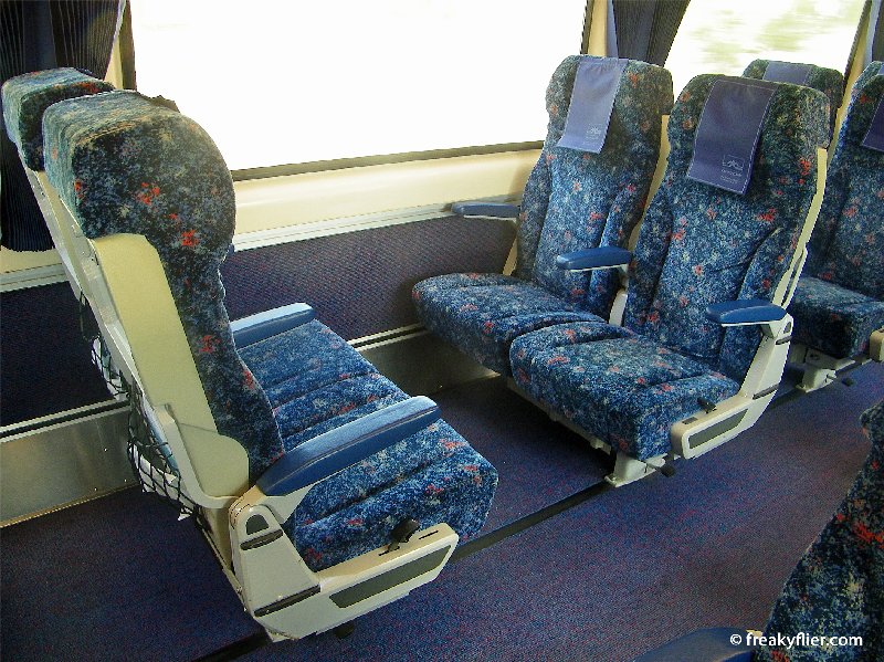 First Class seats rotated