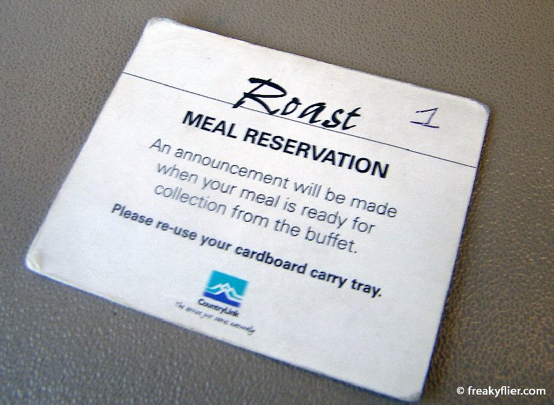 Meal reservation card