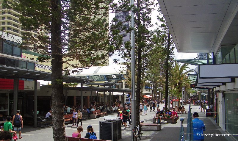 Cavill Ave, just around the corner from St Tropez Apartments