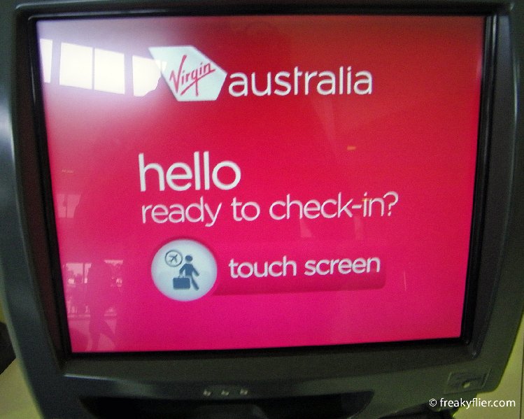 Virgin Australia Check-in Kiosk at Gold Coast Airport
