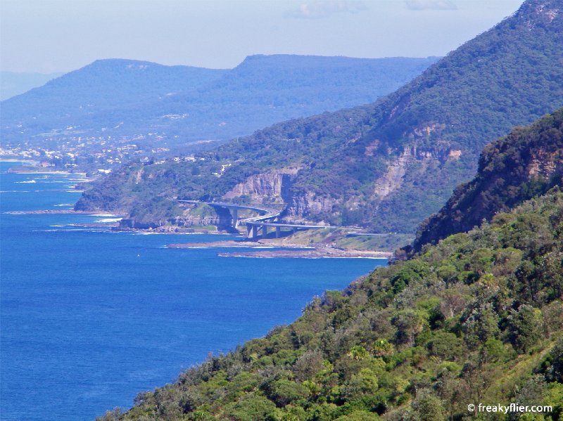 Sea Cliff Bridge and Wollongong from Bald Hill