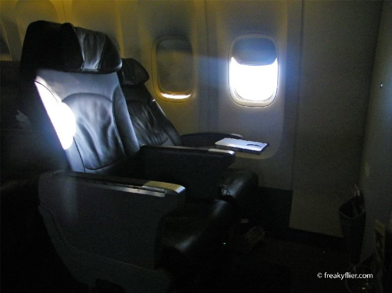 The seat reclines to 20" (8cms)