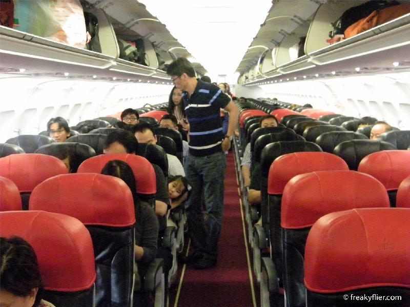 Air Asia Airbus a320 aircraft interior
