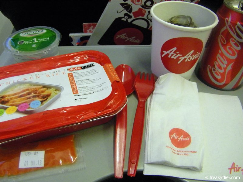 Uncle Chins Chicken Rice, Coke and condiments