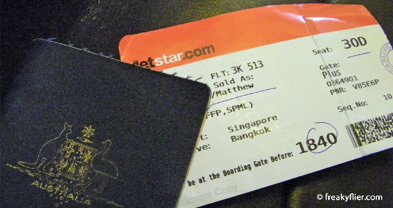 Boarding pass for seat 30D - last row aisle seat