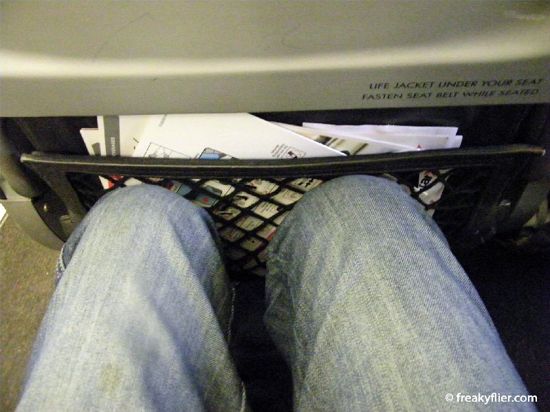 Seat pitch on the a320