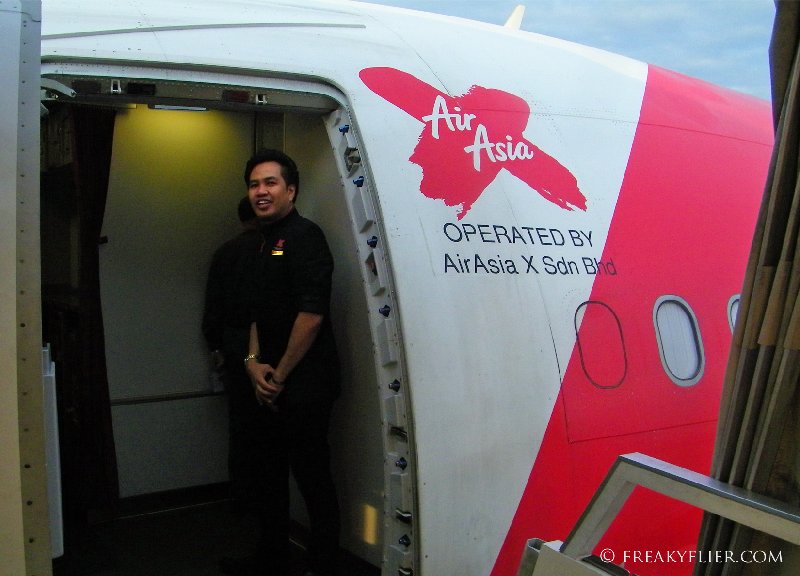 A warm welcome aboard Air Asia X