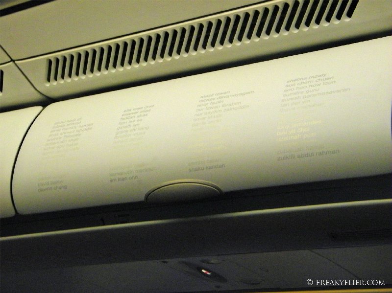 Employees names on the Airbus a330-300 Air Asia bought brand new