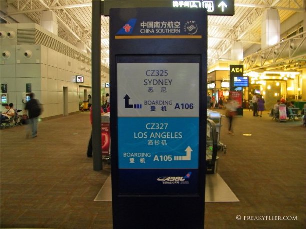 Sydney A380 flights depart from gate A106