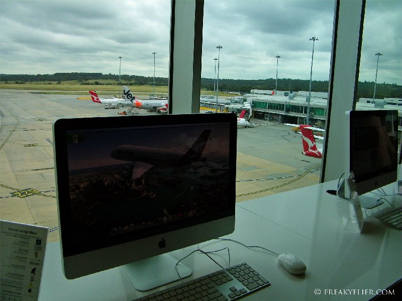 Apple iMac's available at The Qantas Club