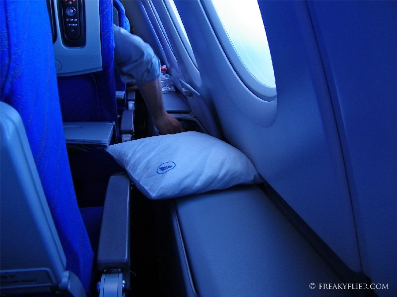 Morning and that storage area has been used as a head rest