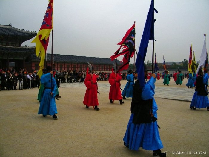 Changing of the Guard at Gyeongbokgung Palace, Seoul