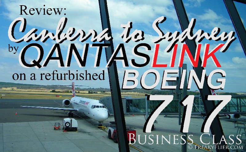 Review:Canberra to Sydney by QANTASLINK on a refurbished Boeing 717 - Business Class
