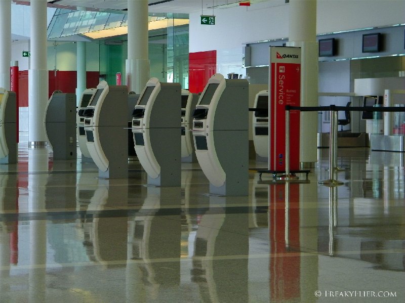 Quickcheck at a quiet Canberra AIrport