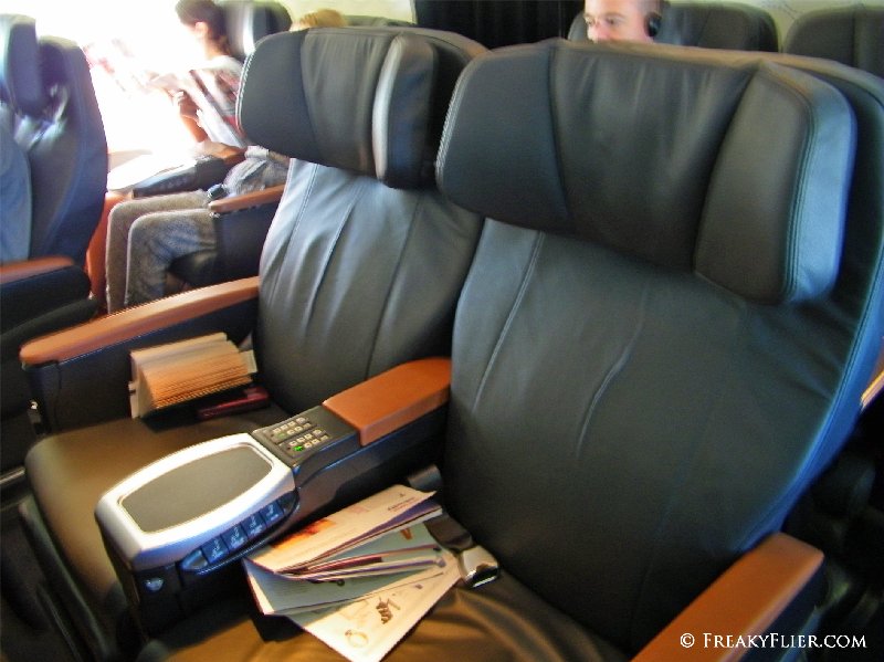 Business Class row D centre seats