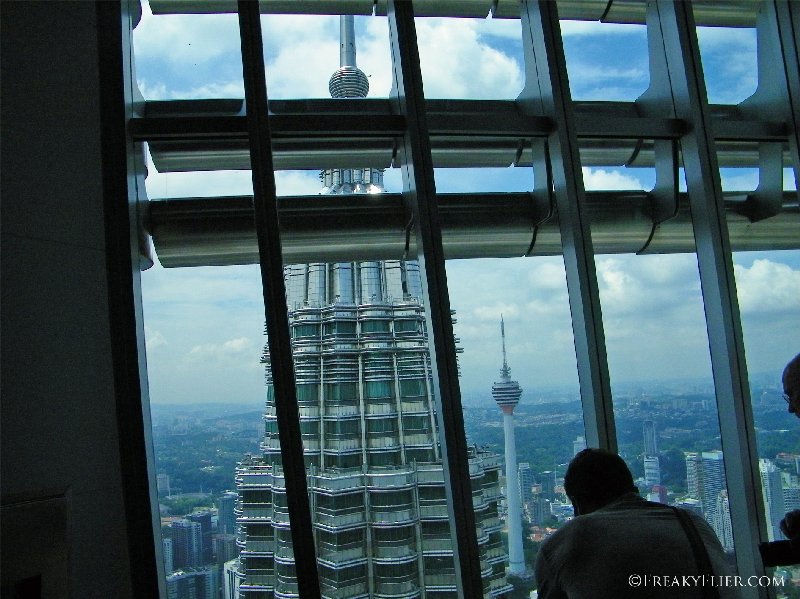 Looking through the windows from the 86th floor