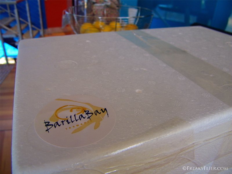 Two dozen Barilla Bay Oysters packed and ready