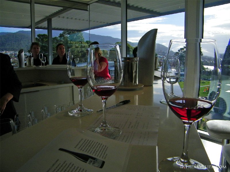 Tasting the reds at the cellar door