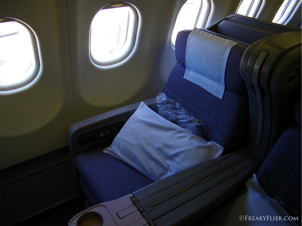 Business Class seat 2K on China Airlines