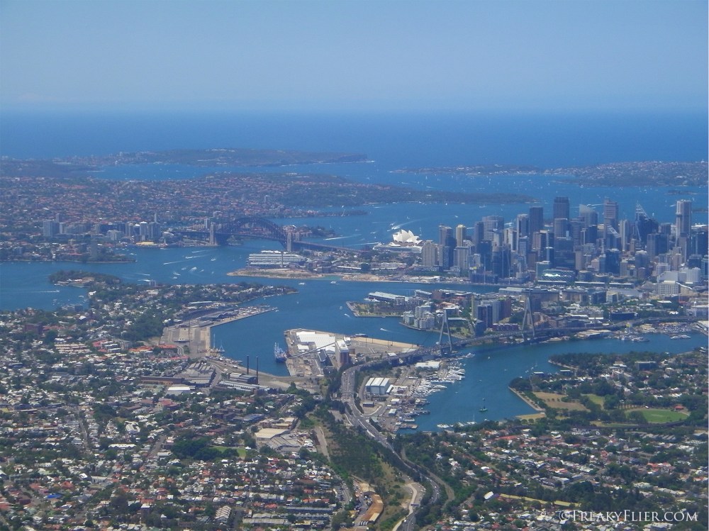 Departure over Sydney on China Airlines