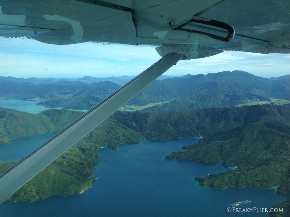 Over the Marlborough Sounds