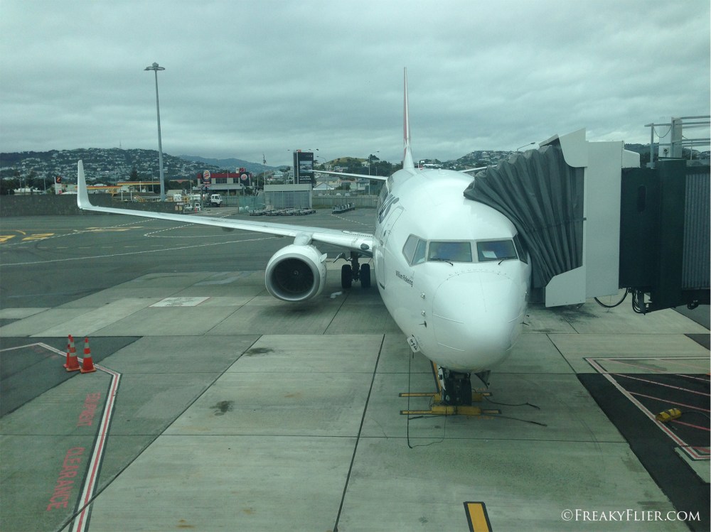 Awaiting boarding Qantasd Airways JetConnect ZK-ZQE