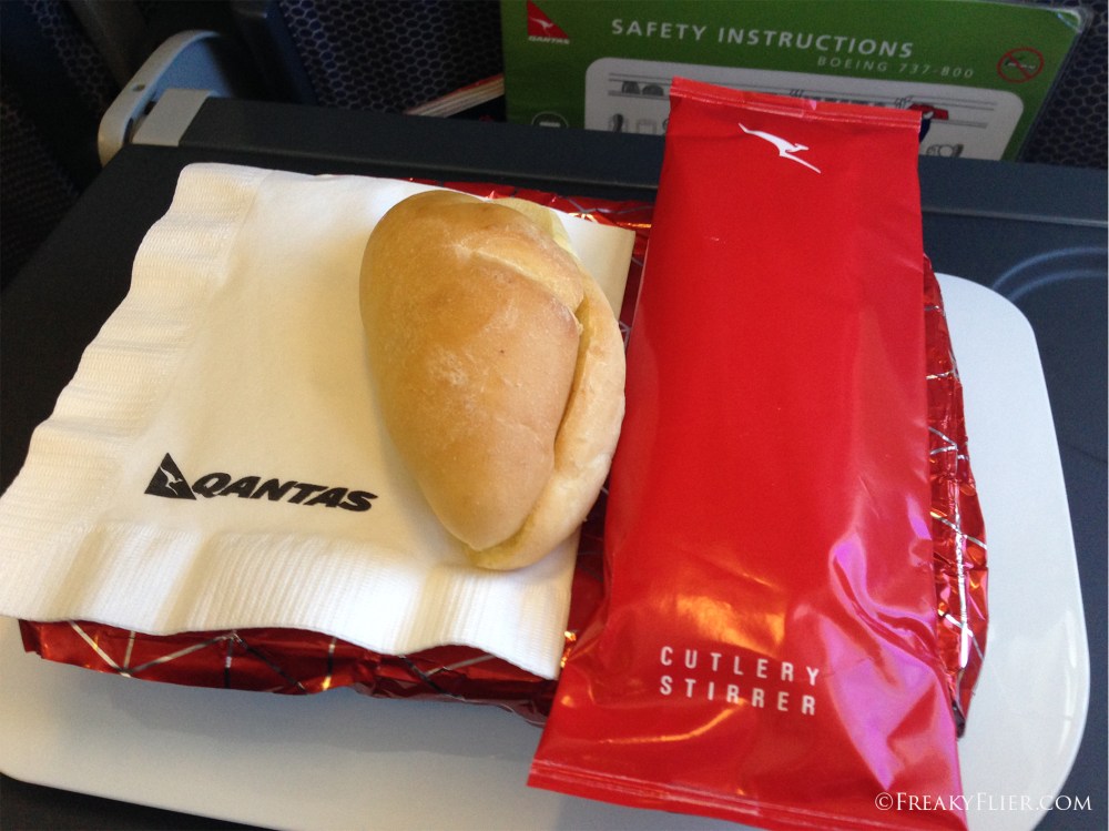 Dinner as presented before lifting back the foil