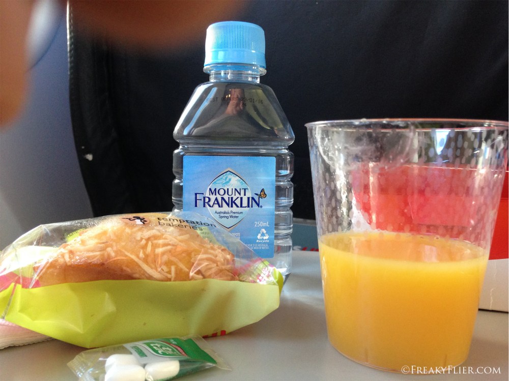 Juice, water and my friend