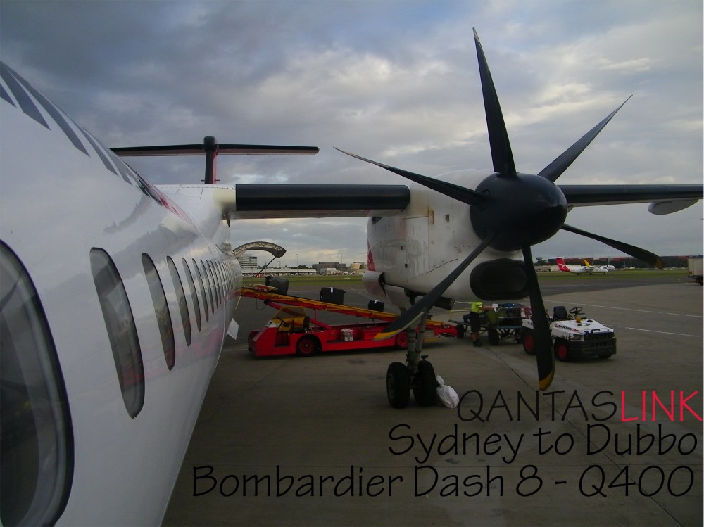 QANTASLINK Sydney to Dubbo Bombardier Dash 8 - Q400
