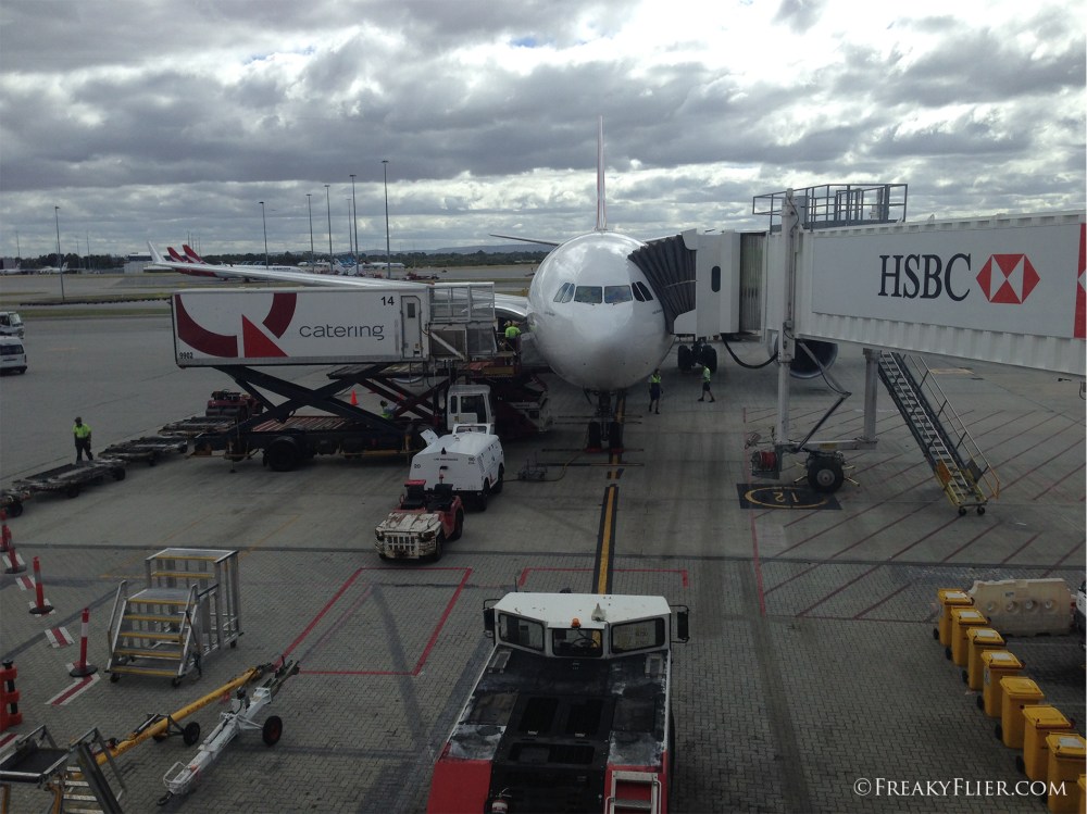 VH-EBA Arrival in Perth