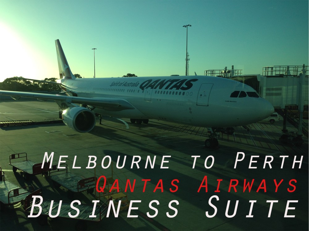 Melbourne to Sydney Qants Airwas Business Suite