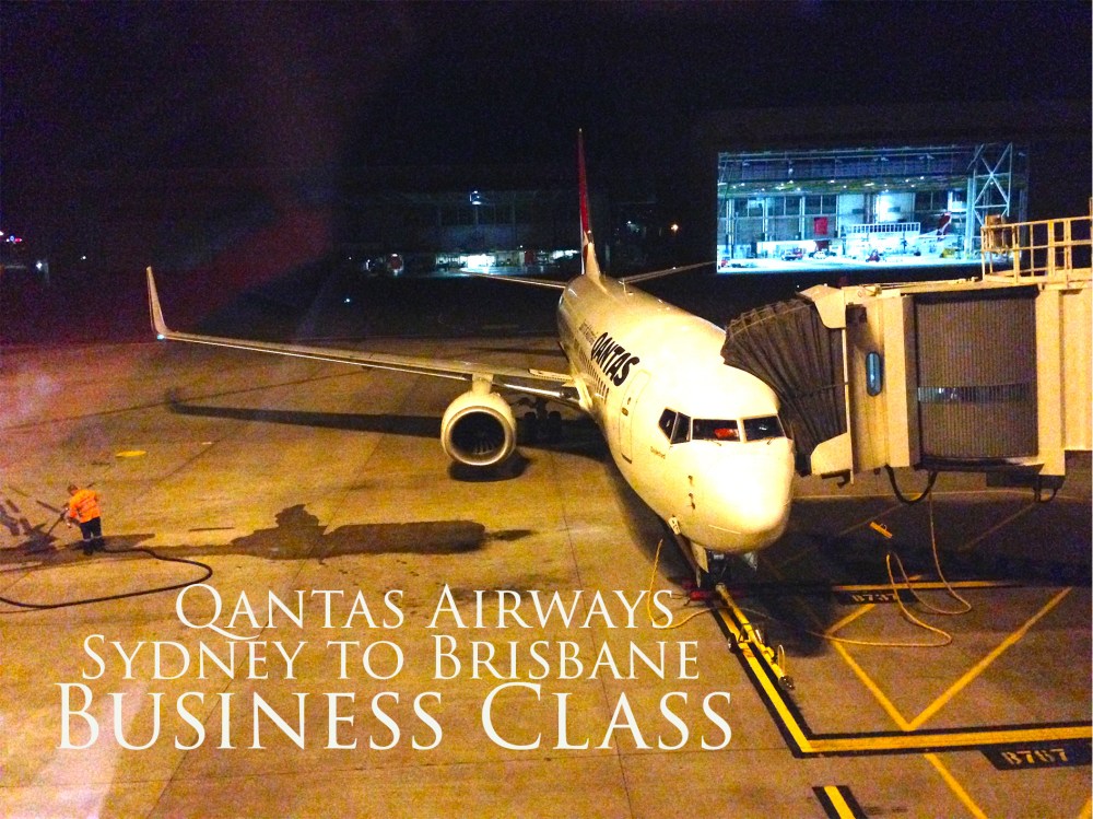 Qantas Airways Sydney to Brisbane Business Class