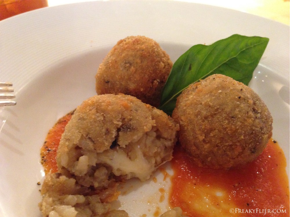 Entree, Mozarella Arranchini Balls