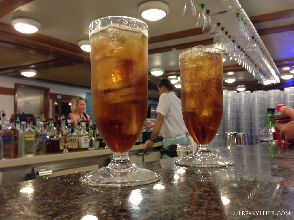 Party time! Drinks on deck