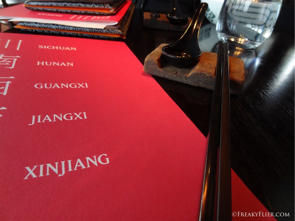 The menu at Spice Temple