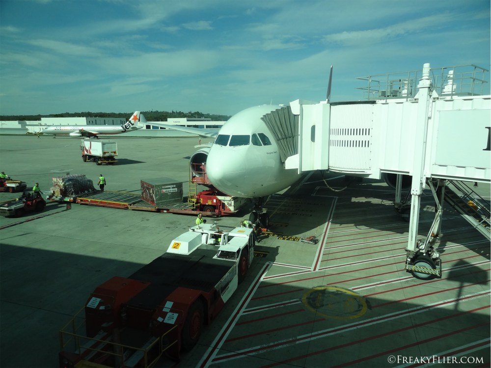 VH-EBP 'Ningaloo Reef' ready for departure