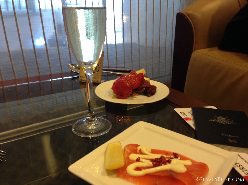 A verve and some delicious smoked salmon