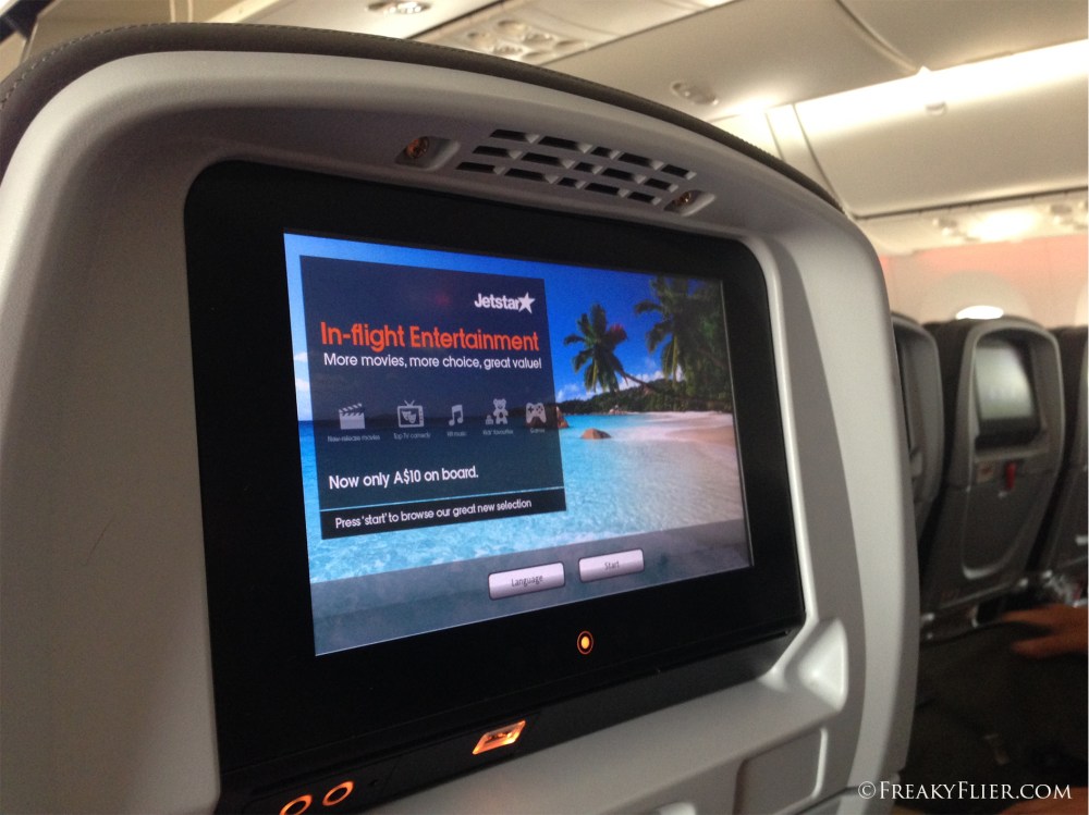 Inflight seat back entertainment on the 787 Dreamliner