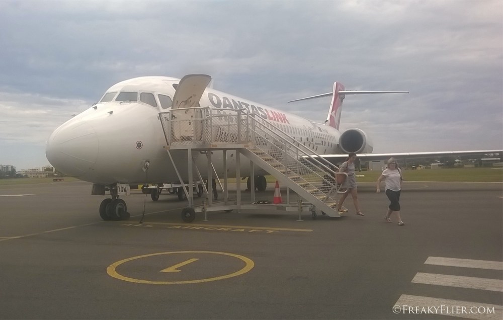 QantasLink Boeing 717 at Maroochydore Airport