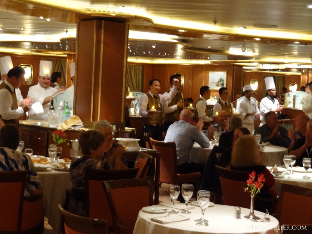 The traditional Bombe Alaska on the final night