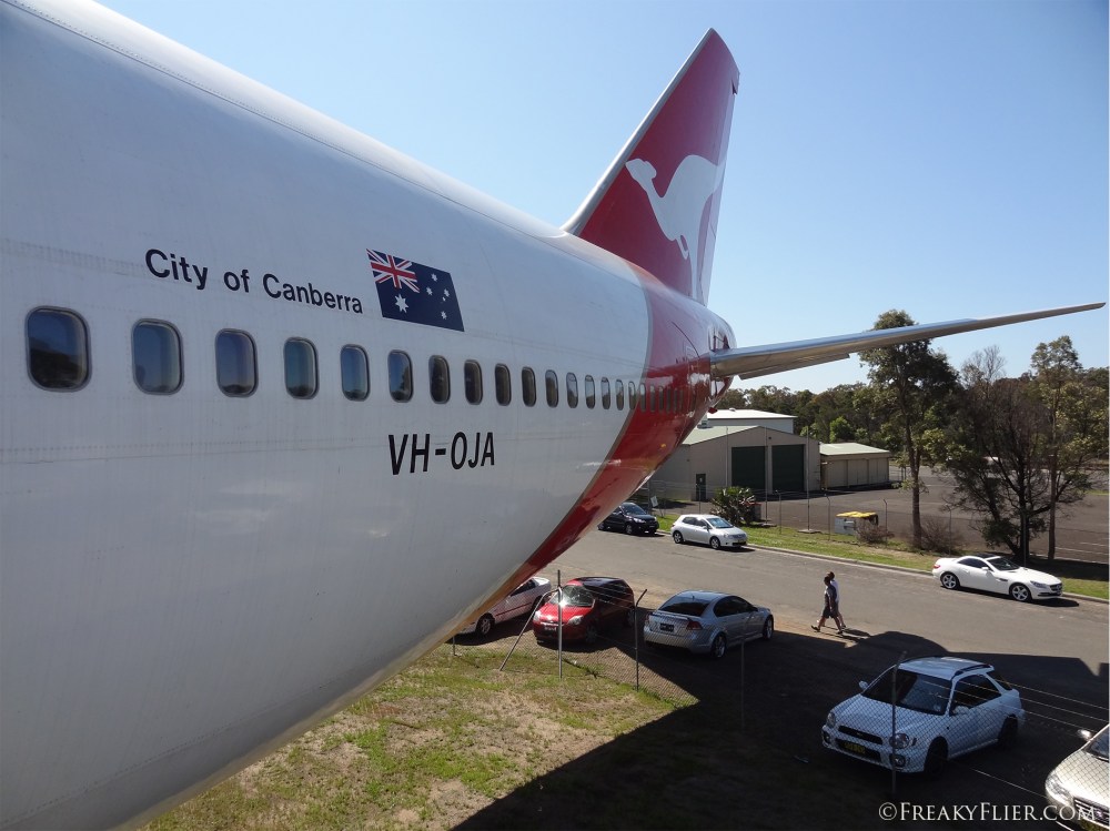 Boarding the 747-400 VH-OJA
