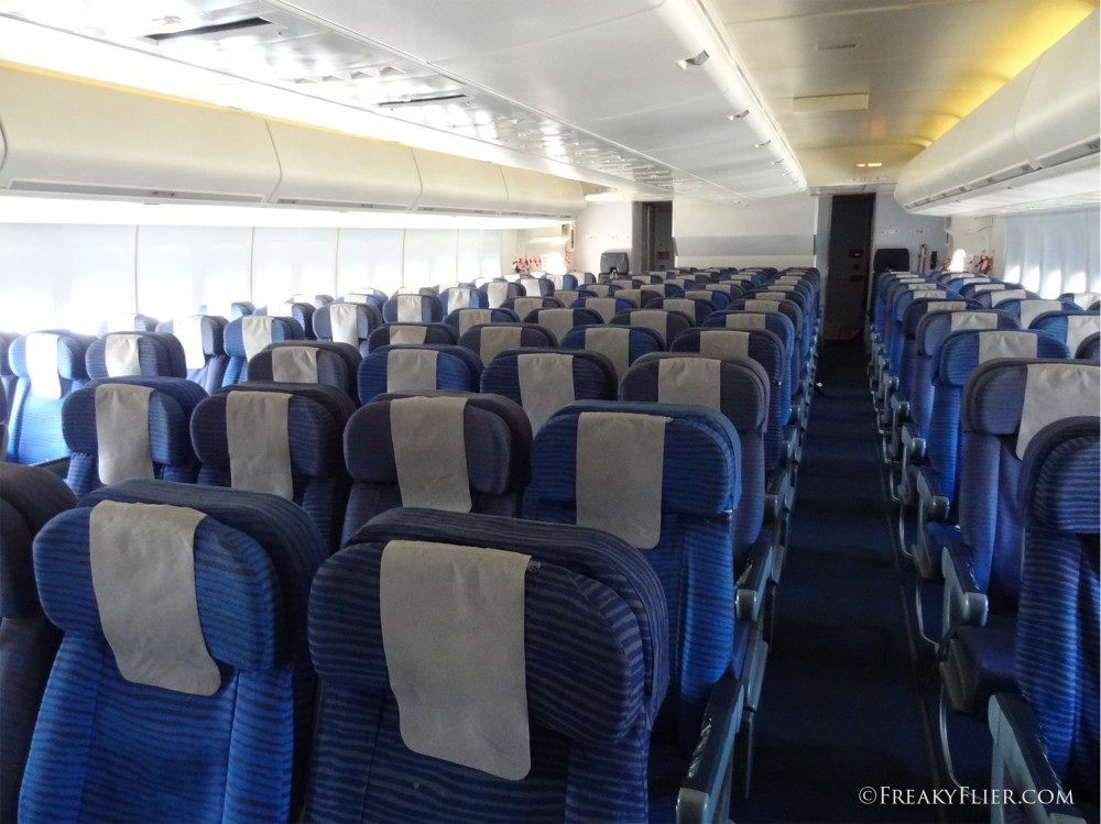 Economy Class on board the 747-400