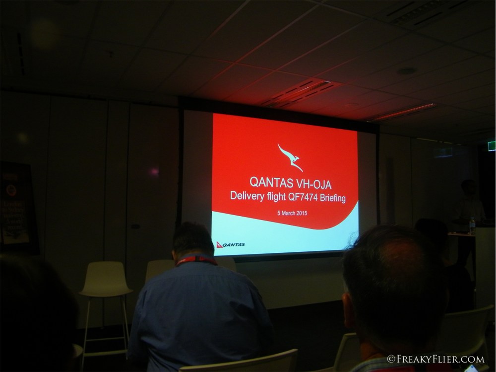Flight Briefing at Qantas Headquarters, Mascot