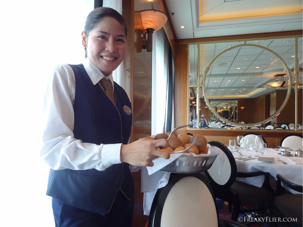 My lovely waitress Mary from The Philippines