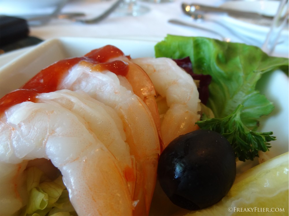 Shrimp Cocktail Royal - Chilled shrimp served with Royal cocktail sauce