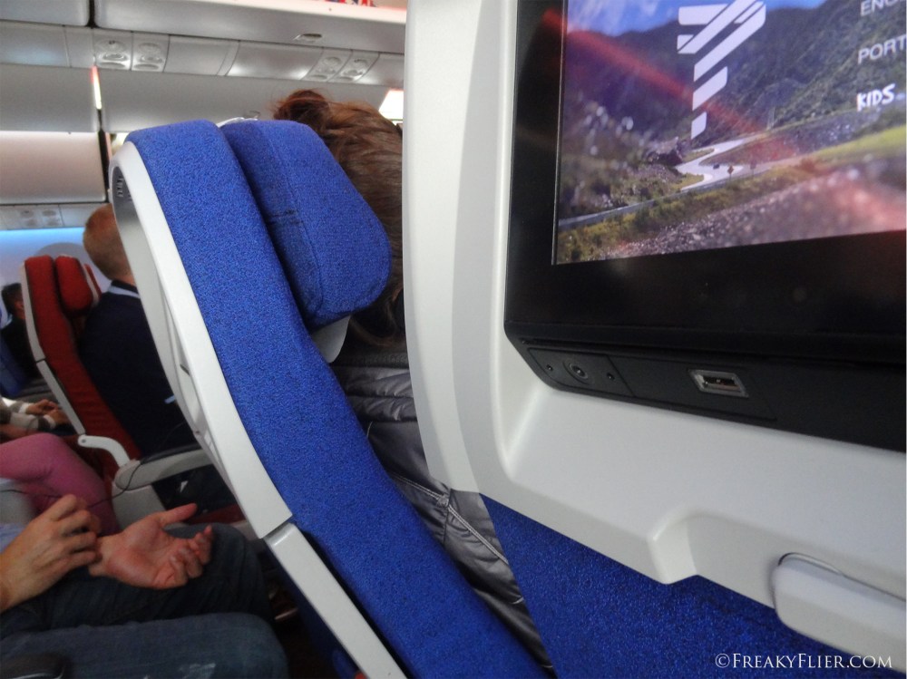 Economy Class seat recline on LATAM