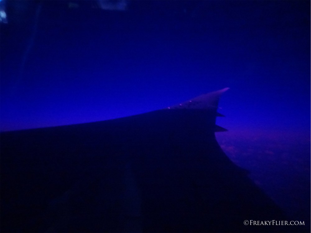 Peering through the windows while the glass is darkened