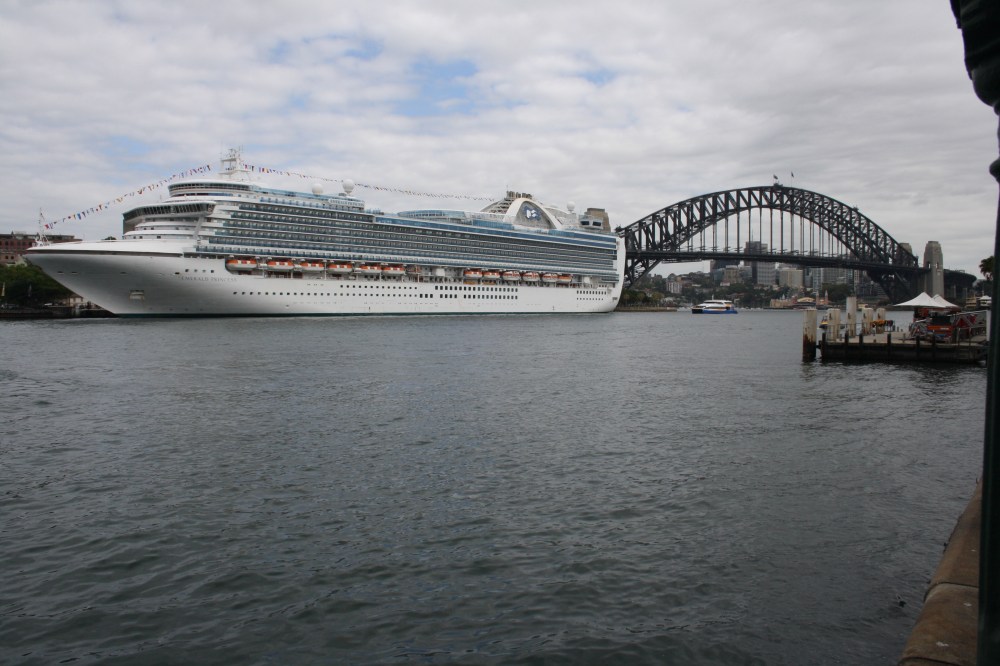 Emerald Princess at Sydney's Overseas Passenger Terminal